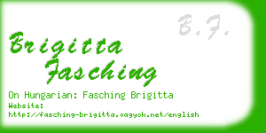 brigitta fasching business card